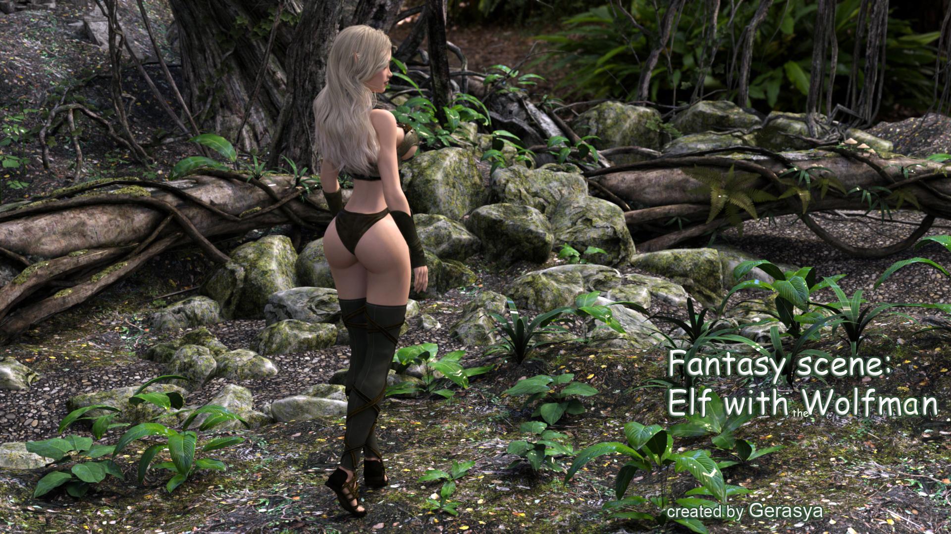 Gerasya – Elf with the Wolfman 3D Porn Comic